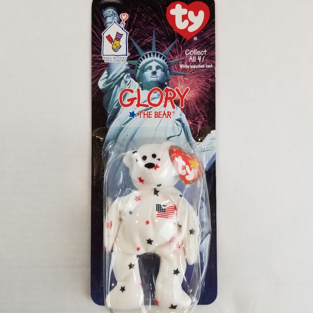 Glory The Bear Ty Beanie Baby With Errors